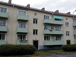 Free Stock Photo: A row of apartment homes