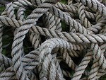 Free Stock Photo: Closeup of a jumble of rope