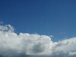 Free Stock Photo: Clouds in a blue sky