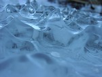 Free Stock Photo: Closeup of wave shaped ice