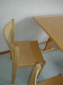 Free Stock Photo: A wooden chair and table