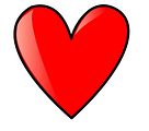 Free Stock Photo: Illustration of a red heart