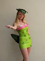 Free Stock Photo: Beautiful blonde girl in flower costume at Dragoncon 2008