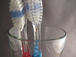 Free Stock Photo: Closeup of toothbrushes