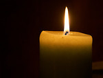 Free Stock Photo: A burning candle
