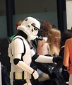 Free Stock Photo: Two men posing in Stormtrooper costumes at Dragoncon 2008