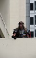 Free Stock Photo: Man in leather costume in balcony at Dragoncon 2008