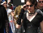 Free Stock Photo: Teen girl in a goth costume in the 2008 Dragoncon parade