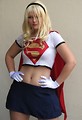 Free Stock Photo: Beautiful young woman in Supergirl costume at Dragoncon 2008