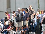 Free Stock Photo: Bystanders and photographers waiting for 2008 Dragoncon parade