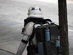 Free Stock Photo: Stormtrooper costume walking down street at Dragoncon 2008