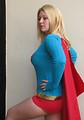 Free Stock Photo: Beautiful girl posing in a Supergirl costume at Dragoncon 2008