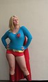 Free Stock Photo: Beautiful blonde posing  in Supergirl costume at Dragoncon 2008