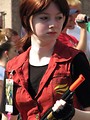 Free Stock Photo: A young girl with a gun in the 2008 Dragoncon parade