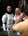 Free Stock Photo: Attractive man and women in Stormtrooper costumes posing at Dragoncon 2008