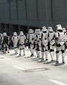 Free Stock Photo: Row of Stormtroopers marching in the 2008 Dragoncon parade