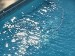 Free Stock Photo: Light reflecting on swimming pool
