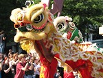 Free Stock Photo: Chinese parade dragons in the 2008 Dragoncon parade