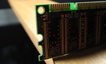 Free Stock Photo: Closeup of a computer memory card