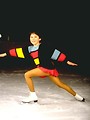 Free Stock Photo: A young girl ice skating