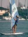 Free Stock Photo: A girl windsurfing