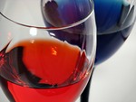 Free Stock Photo: Colored wine glasses