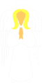 Free Stock Photo: Illustration of a blond angel