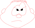 Free Stock Photo: Illustration of an angry boy