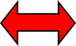 Free Stock Photo: Illustration of a red horizontal arrow