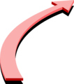 Free Stock Photo: Illustration of a red right arrow