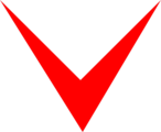 Free Stock Photo: Illustration of a red down arrow