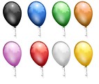 Free Stock Photo: Colored balloons