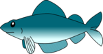 Free Stock Photo: Illustration of a blue fish