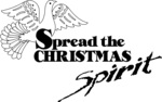 Free Stock Photo: Illustration of a dove and a Christmas slogan