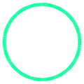 Free Stock Photo: Illustrated round blank green circular frame