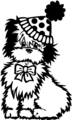 Free Stock Photo: Illustration of a circus dog