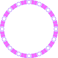 Free Stock Photo: Illustrated circular blank frame