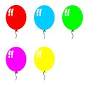 Free Stock Photo: Colored balloons