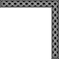 Free Stock Photo: Illustrated upper right frame corner