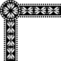 Free Stock Photo: Illustration of a decorative upper left frame corner