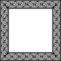 Free Stock Photo: Illustration of a blank ornate frame border