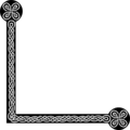 Free Stock Photo: Illustration of a decorative lower left frame corner