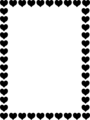 Free Stock Photo: Illustration of a blank heart frame border.