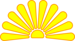 Free Stock Photo: Illustration of a rising sun
