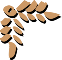 Free Stock Photo: Illustration of a brown upper left frame corner
