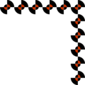 Free Stock Photo: Illustration of an upper right modern frame border