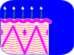 Free Stock Photo: Illustration of a birthday cake