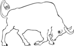 Free Stock Photo: Illustration of a bull