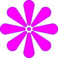 Free Stock Photo: Illustration of a purple flower