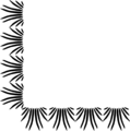 Free Stock Photo: Illustration of a lower left grass frame corner